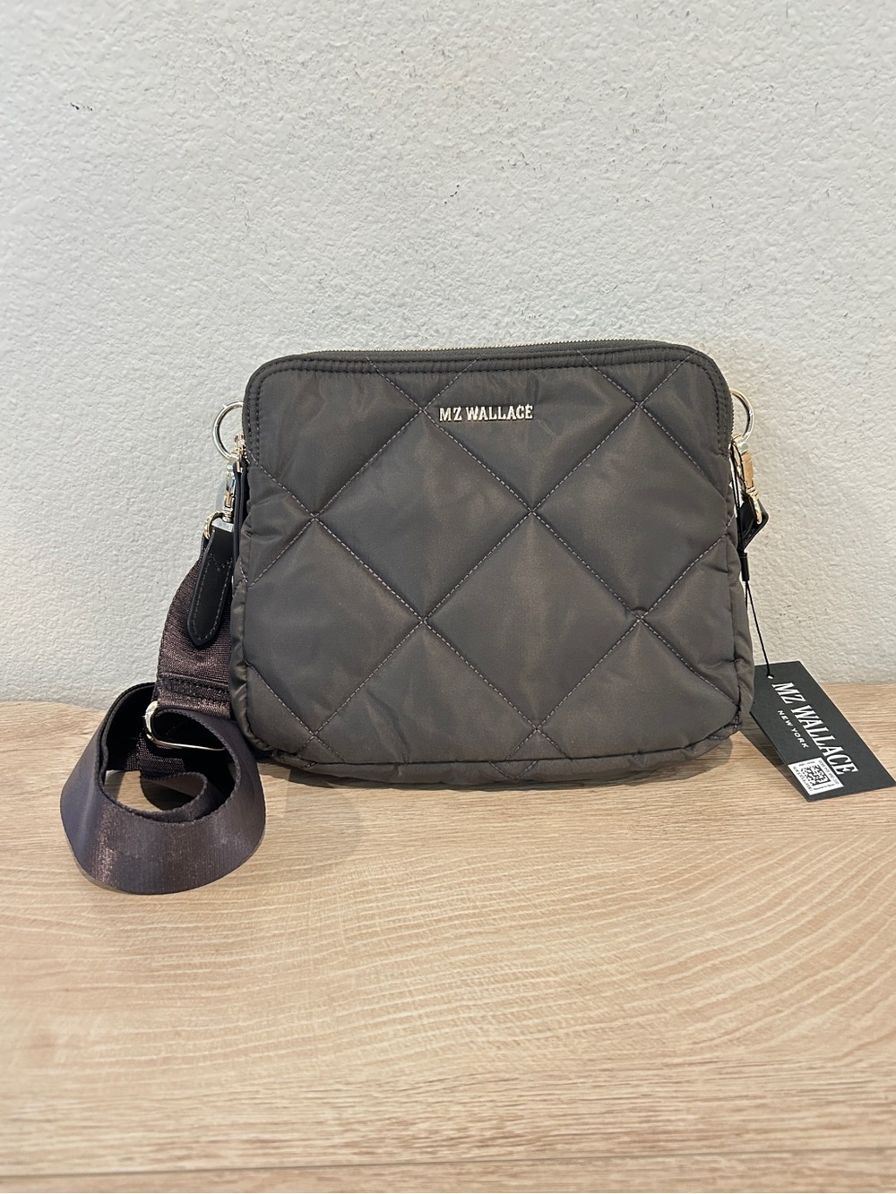 NWT MZ Wallace Madison Crossbody Bag Magnet/Light Gold, $275 Retail